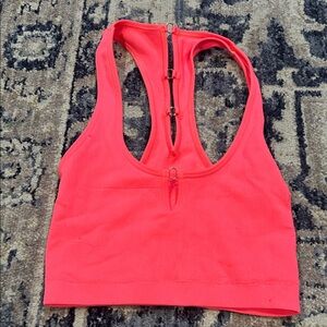 Aerie Coral Ribbed Top